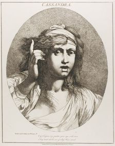 Cassandra, from Twelve Characters from Shakespeare, originally published March 15, 1776, pub. 1809. Creator: John Hamilton Mortimer