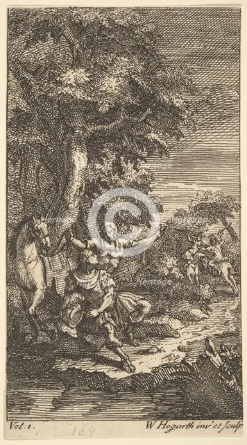 Cassandra, Frontispiece, Vol. 1, 1725. Creator: William Hogarth.