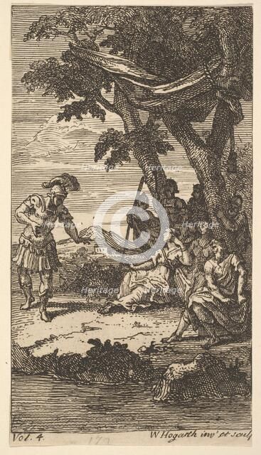 Cassandra, Frontispiece, Vol. 4, 1725. Creator: William Hogarth.