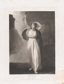 Cassandra Raving (Shakespeare, Troilus and Cressida, Act 2,..., first published 1795; reissued 1852. Creator: Francis Legat