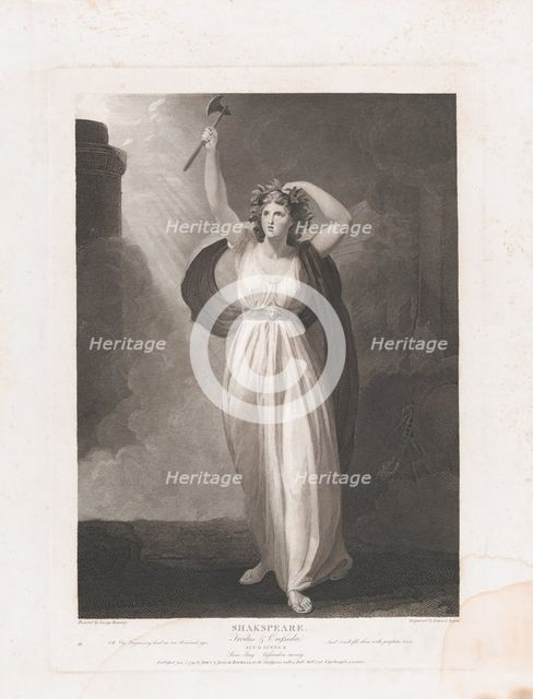 Cassandra Raving (Shakespeare, Troilus and Cressida, Act 2,..., first published 1795; reissued 1852. Creator: Francis Legat.