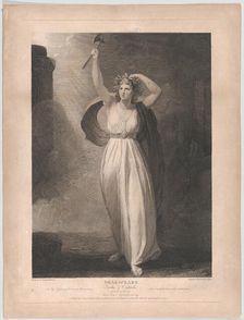 Cassandra Raving (Shakespeare, Troilus and Cressida, Act 2,..., first published 1795; reissued 1852. Creator: Francis Legat