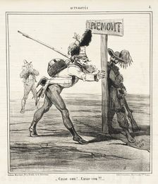 Casse-Cou!...Casse-Cou!!!, 1859. Creator: Cham