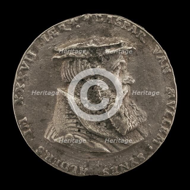 Caspar von Mulheim, 1506-1570/1571, Counselor of Cologne [obverse], 1543. Creator: Friedrich Hagenauer.