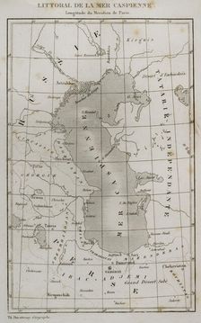 Caspian Sea coast, 1839. Creator: Thunot Duvotenay