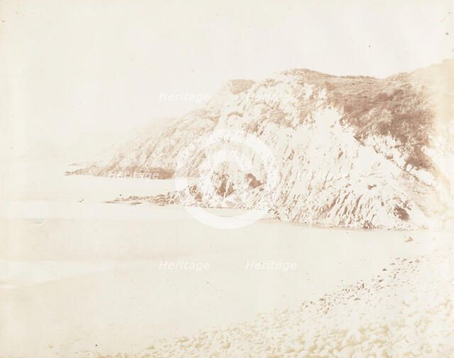 Caswell Bay with Proldie Point, 1853-56. Creator: James Knight.