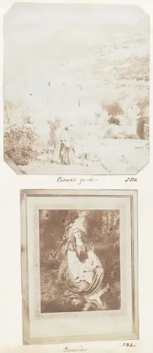 Caswell Garden; Geneviève, 1853-56. Creator: John Dillwyn Llewelyn