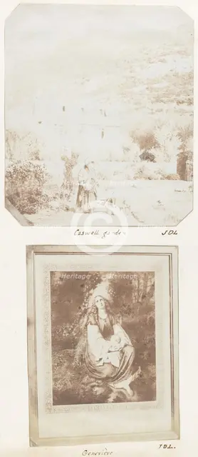 Caswell Garden; Geneviève, 1853-56. Creator: John Dillwyn Llewelyn.