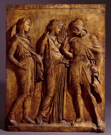 Cast .. depicting Hermes, Eurydice, and Orpheus, c.5th century BC, (c18th century). Creator: Unknown