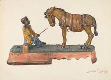 Cast Iron Mule Bank, c. 1941. Creator: Sarkis Erganian
