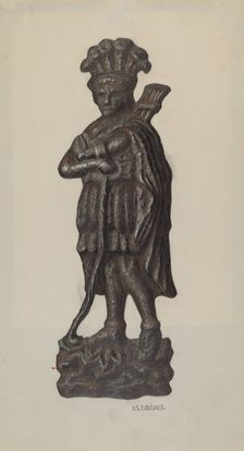 Cast Iron Ornament, c. 1940. Creator: Austin L. Davison