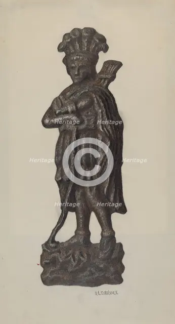 Cast Iron Ornament, c. 1940. Creator: Austin L. Davison.