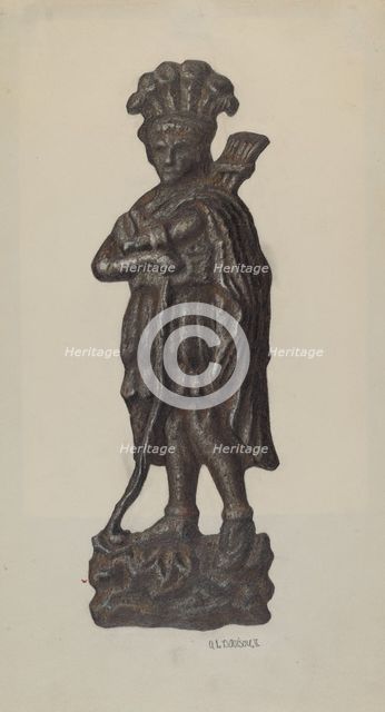 Cast Iron Ornament, c. 1940. Creator: Austin L. Davison.