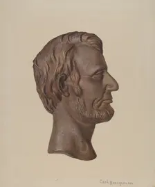 Cast Iron Abraham Lincoln, c. 1941. Creator: Carl Buergerniss