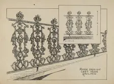 Cast Iron Balcony, c. 1936. Creator: Thomas Byrne