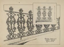 Cast Iron Balcony, c. 1936. Creator: Thomas Byrne