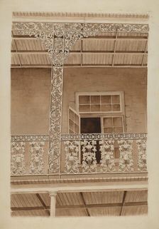 Cast Iron Balcony Rail, c. 1936. Creator: Ray Price