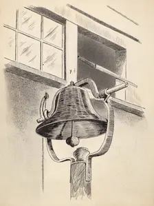 Cast Iron Bell, c. 1936. Creator: Arelia Arbo