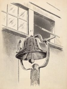 Cast Iron Bell, c. 1936. Creator: Arelia Arbo