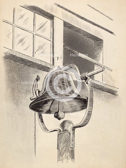 Cast Iron Bell, c. 1936. Creator: Arelia Arbo.