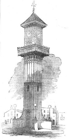 Cast Iron Clock-Tower for Geelong, 1854. Creator: Unknown