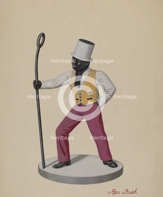 Cast Iron Dobbie, c. 1936. Creator: Rex F Bush.