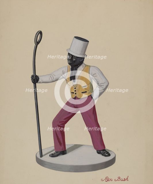 Cast Iron Dobbie, c. 1936. Creator: Rex F Bush.