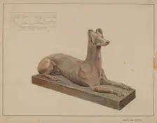 Cast Iron Dog, c. 1937. Creator: Francis Law Durand