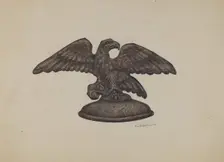 Cast Iron Eagle, c. 1937. Creator: Austin L. Davison