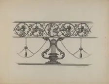 Cast Iron Fencing, c. 1937. Creator: Charlotte Angus