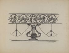 Cast Iron Fencing, c. 1937. Creator: Charlotte Angus