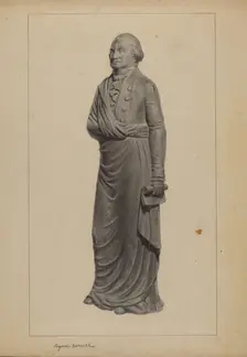 Cast Iron Figure, 1935/1942. Creator: Eugene Barrell