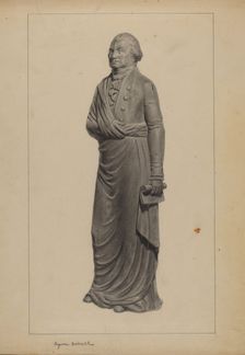 Cast Iron Figure, 1935/1942. Creator: Eugene Barrell