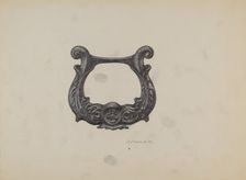 Cast Iron Foot Scraper, 1937. Creator: Austin L. Davison