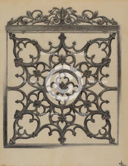 Cast Iron Gate, 1938. Creator: Ralph Atkinson.
