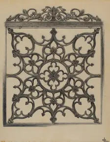 Cast Iron Gate, 1938. Creator: Ralph Atkinson