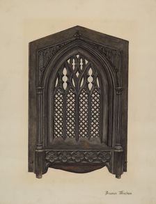 Cast Iron Gate Front, c. 1941. Creator: Beamon Meacham