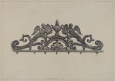 Cast Iron Gate Top, 1938. Creator: J. Howard Iams