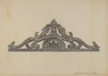 Cast Iron Gate Top, 1938. Creator: J. Howard Iams