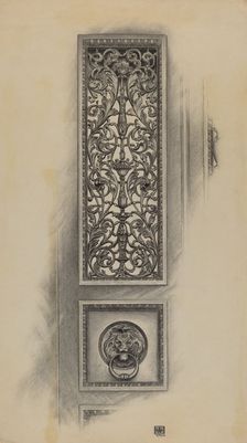 Cast Iron Panel, 1938. Creator: Ralph Atkinson