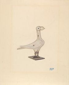 Cast Iron Pigeon, c. 1936. Creator: Rex F Bush