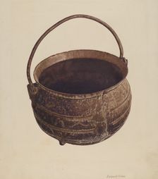 Cast Iron Pot, c. 1941. Creator: Margaret Golden