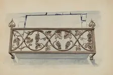 Cast Iron Railing, c. 1936. Creator: Lucien Verbeke