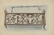 Cast Iron Railing, c. 1936. Creator: Lucien Verbeke