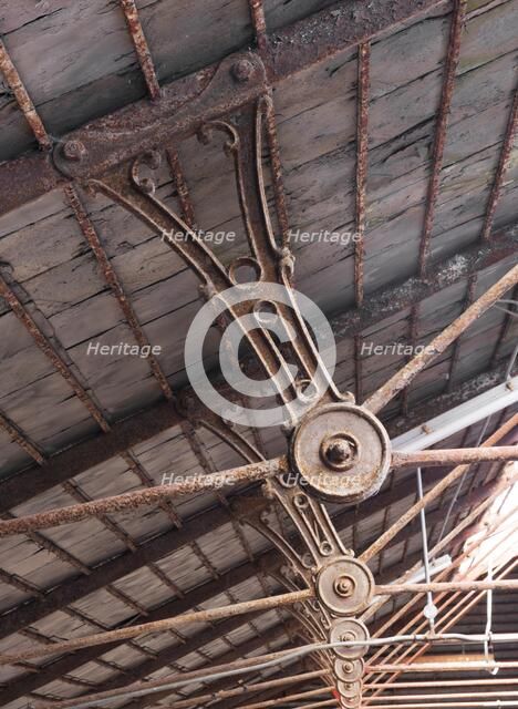 Cast iron roof struts, Ditherington Flax Mill, Ditherington, Shrewsbury, Shropshire, c2016. Artist: James O Davies.