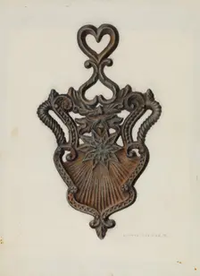 Cast Iron Stand, c. 1939. Creator: Austin L. Davison