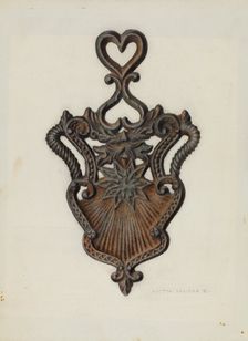 Cast Iron Stand, c. 1939. Creator: Austin L. Davison
