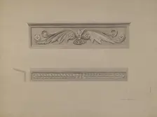 Cast Iron Window Lintel, c. 1937. Creator: William Kerby