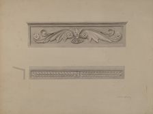 Cast Iron Window Lintel, c. 1937. Creator: William Kerby