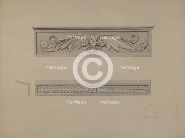 Cast Iron Window Lintel, c. 1937. Creator: William Kerby.